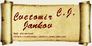 Cvetomir Jankov vizit kartica